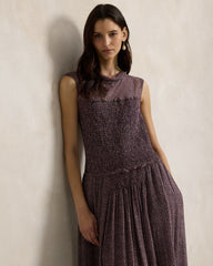 Crinkle Printed Dress