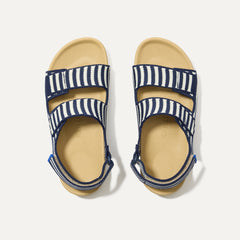 The Kids Double Strap Sandal - Sailor Stripes